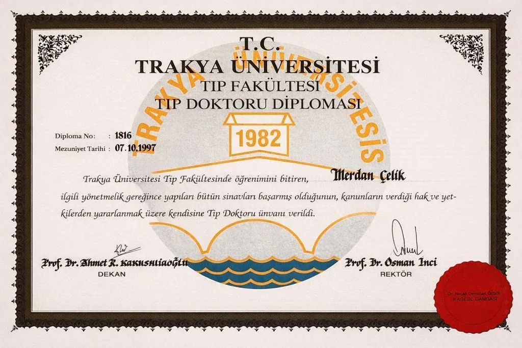 Dr. Merdan Çelik — médico licenciado especialista en trasplante capilar Estambul
